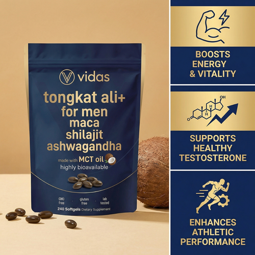 Tongkat Ali+, Ashwagandha, Maca Root, Shilajit Compound