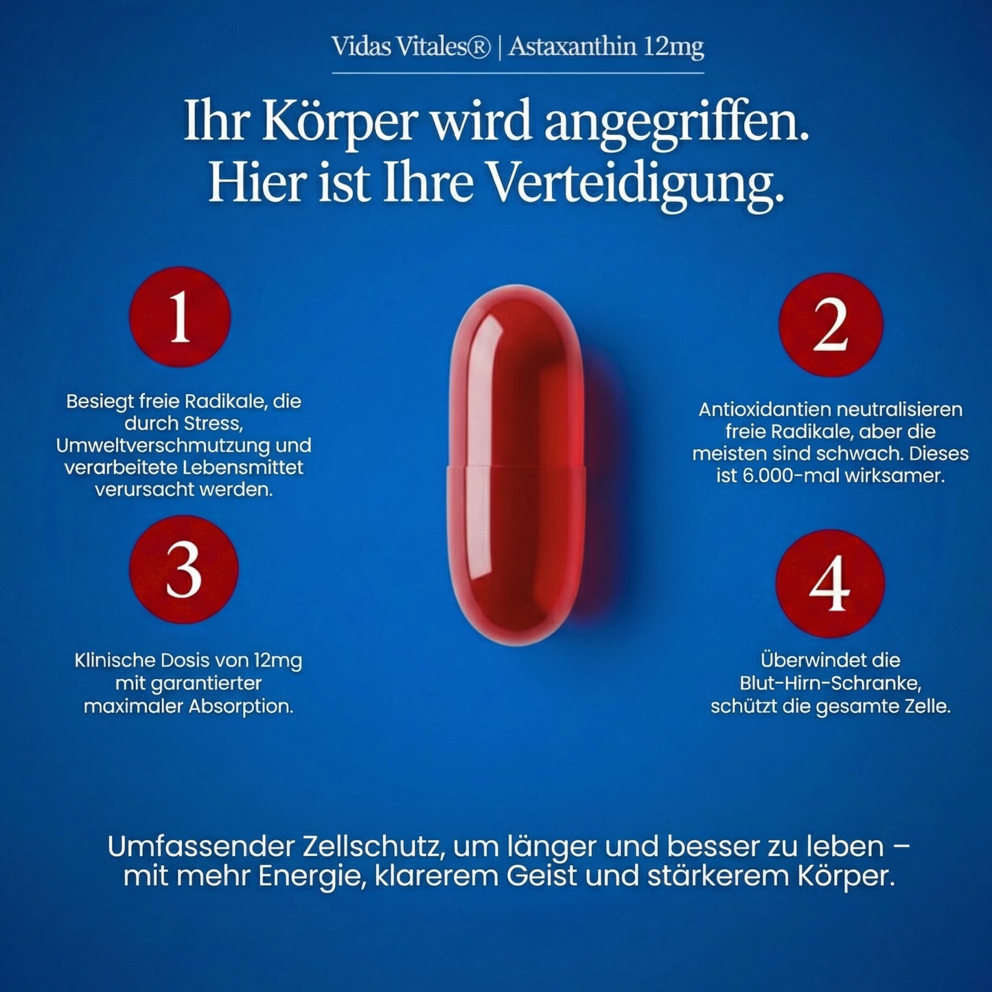 Astaxantina: Siéntase más joven y luzca más joven en 30 días o le devolvemos su dinero.