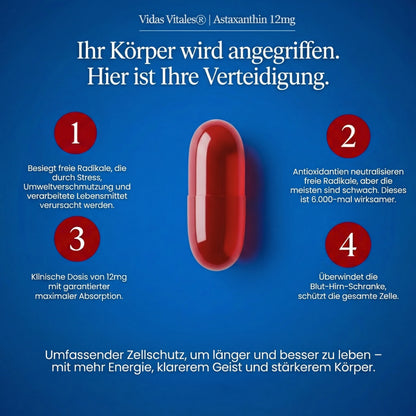Astaxantina: Siéntase más joven y luzca más joven en 30 días o le devolvemos su dinero.